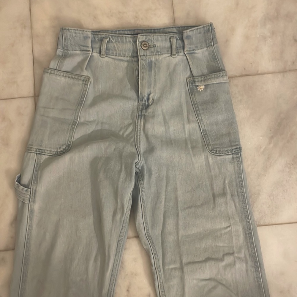 Vintage Hollister High Waisted Cargo Jeans